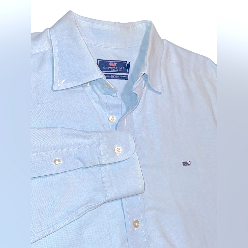 Vineyard Vines Whale Fit Whale Shirt size XL Light Blue